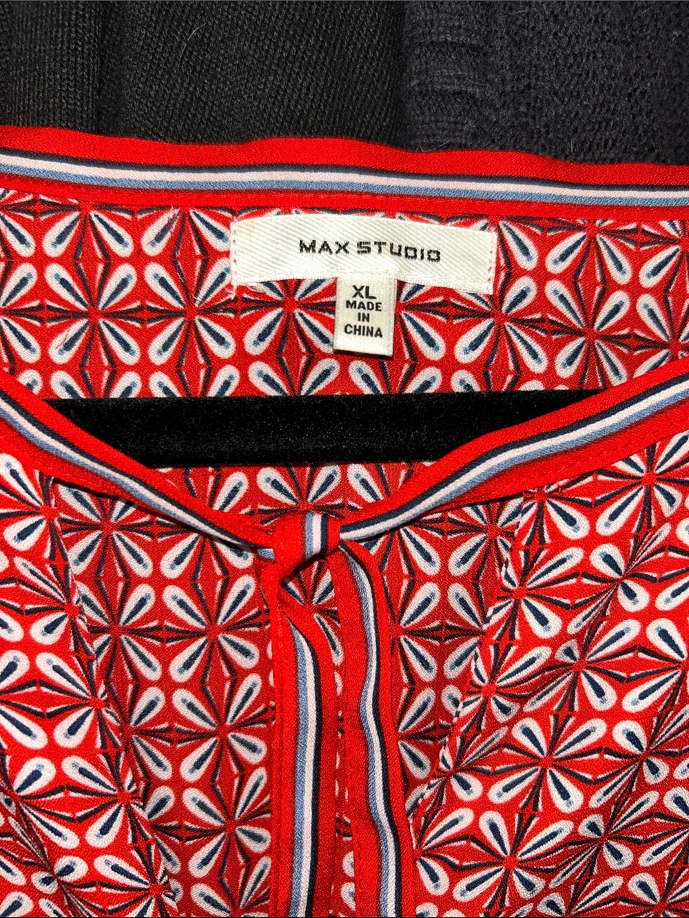 Max Studio Red Geometric Maxi Dress - Picture 3 of 10
